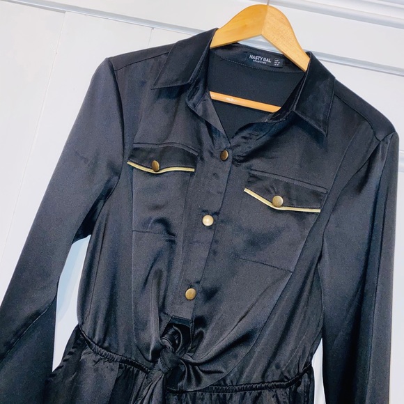 Nasty Gal Pants - Nasty Gal Black & Gold Jumpsuit Nasty Gal Pants - Nasty Gal Black & Gold Jumpsuit